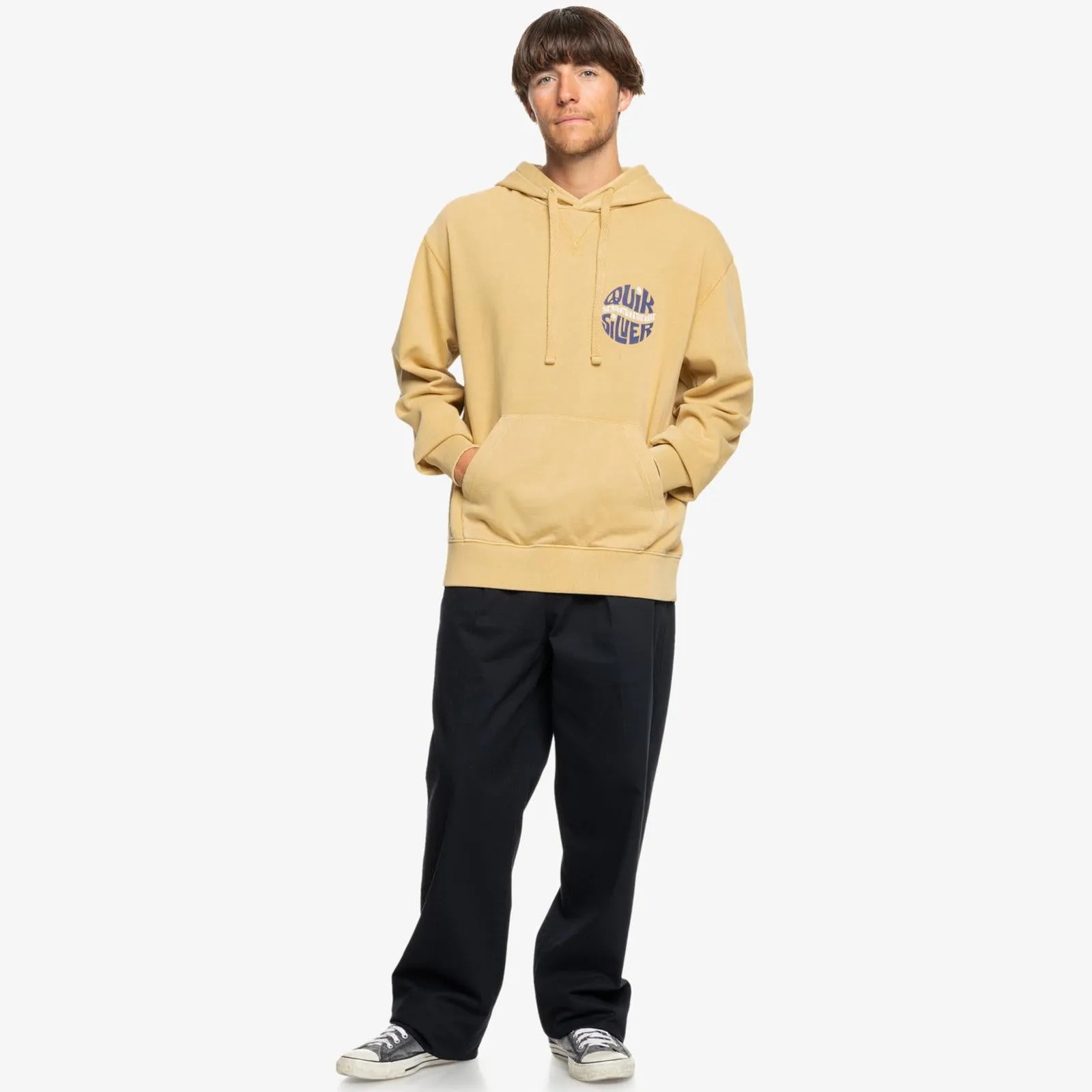 Quiksilver Mens Garment Dye Pullover Hoodie