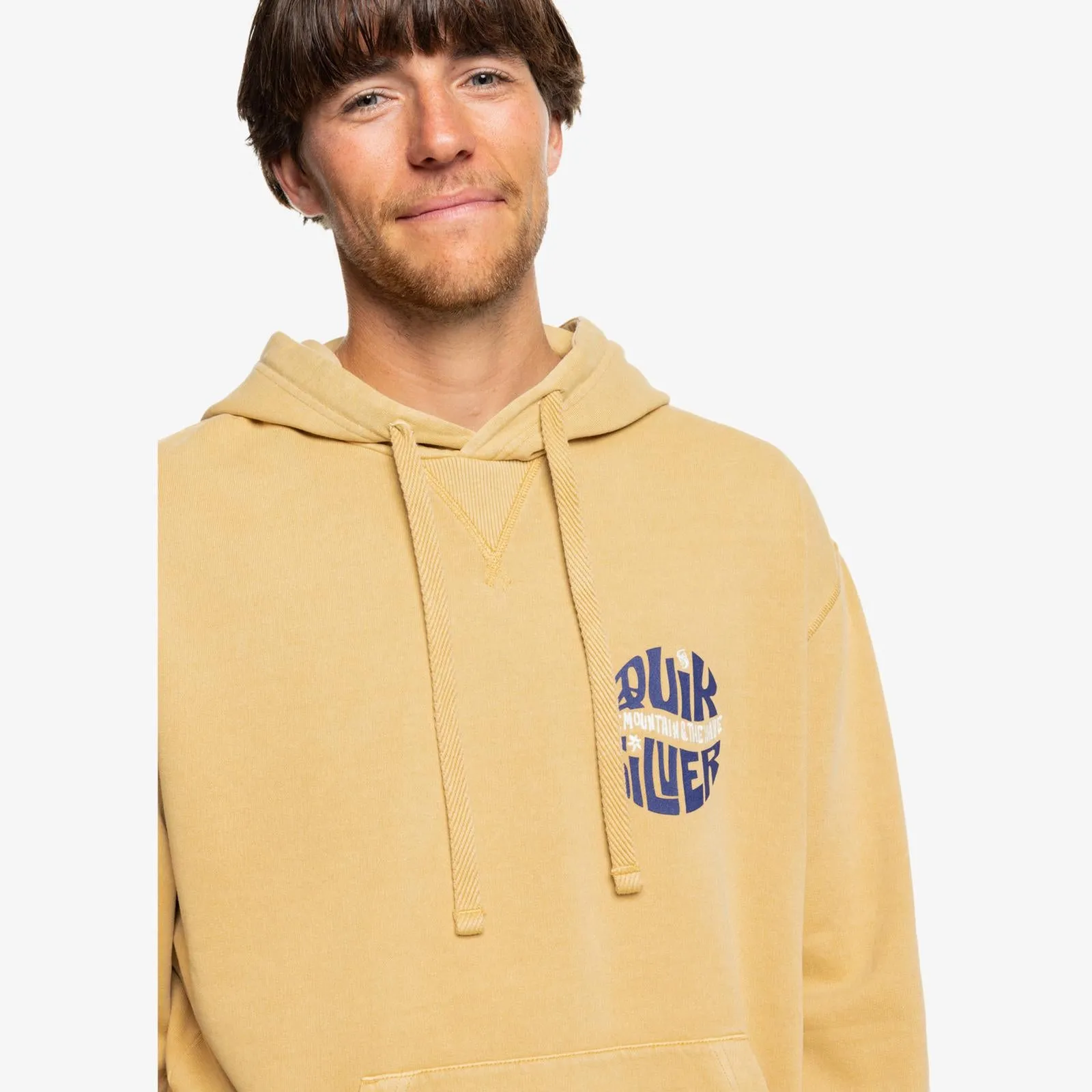 Quiksilver Mens Garment Dye Pullover Hoodie