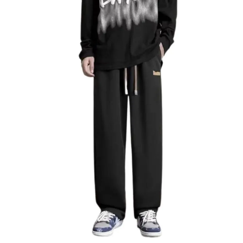 "All-match Solid Color Straight" Sweatpants