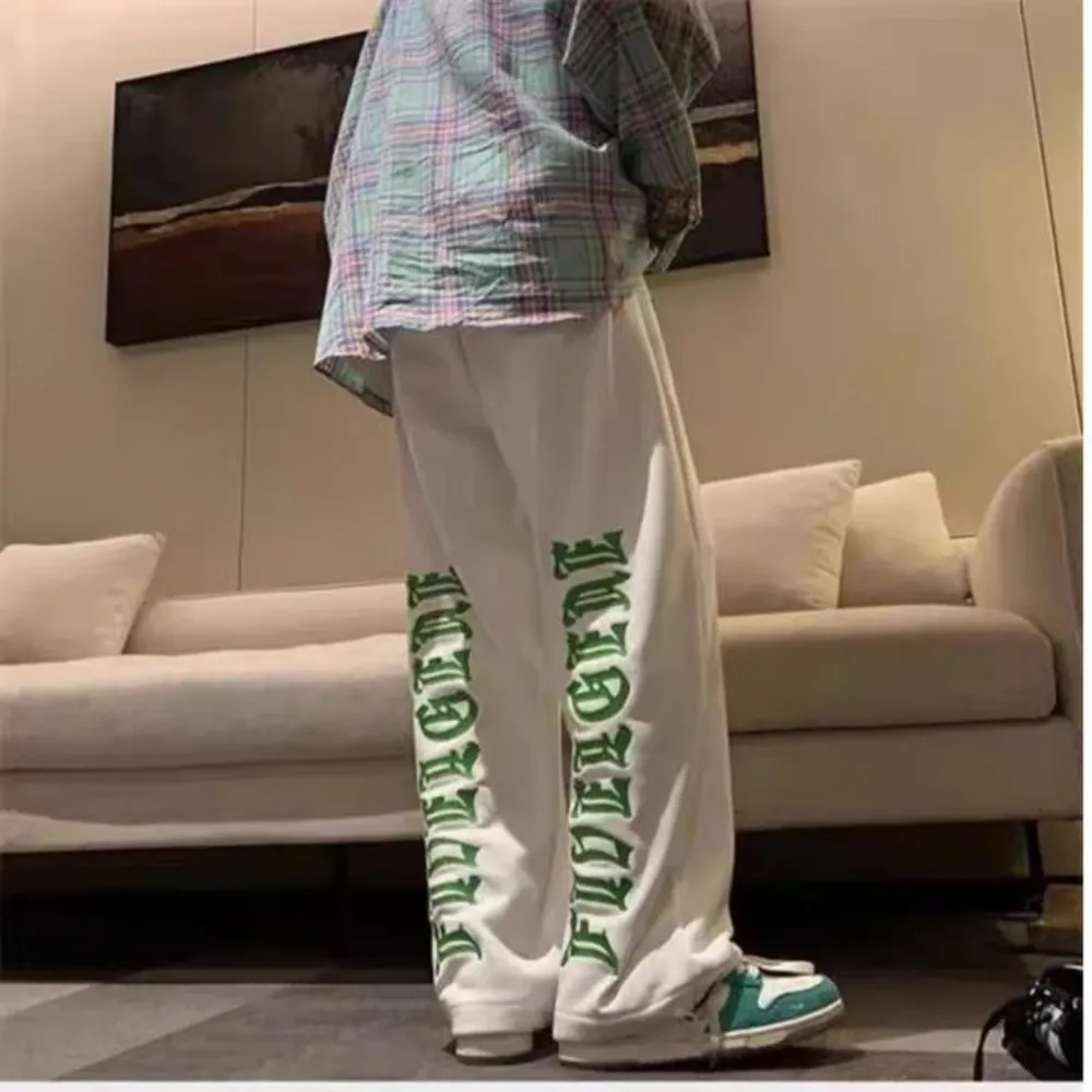 "Green Embroidered Lettering " Sweatpants
