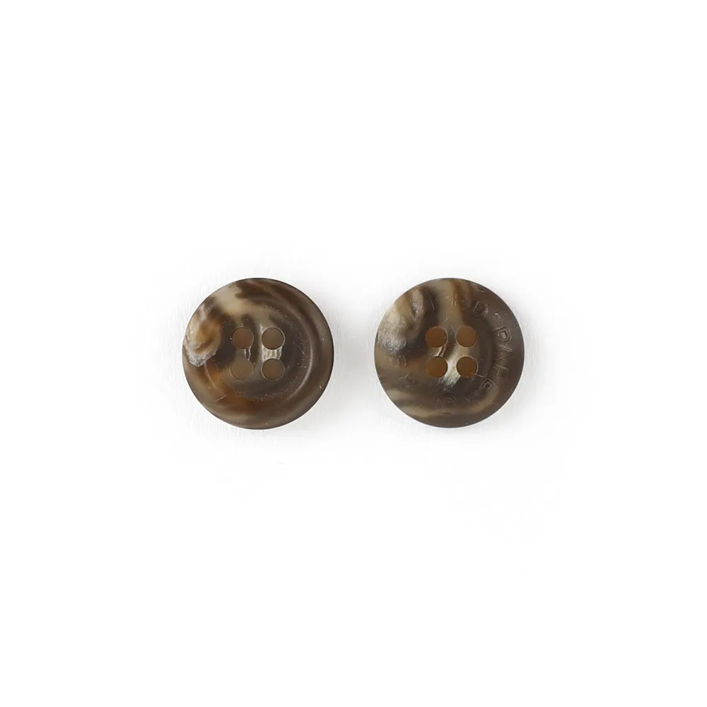 Recycled Paper Button 15mm - Dark