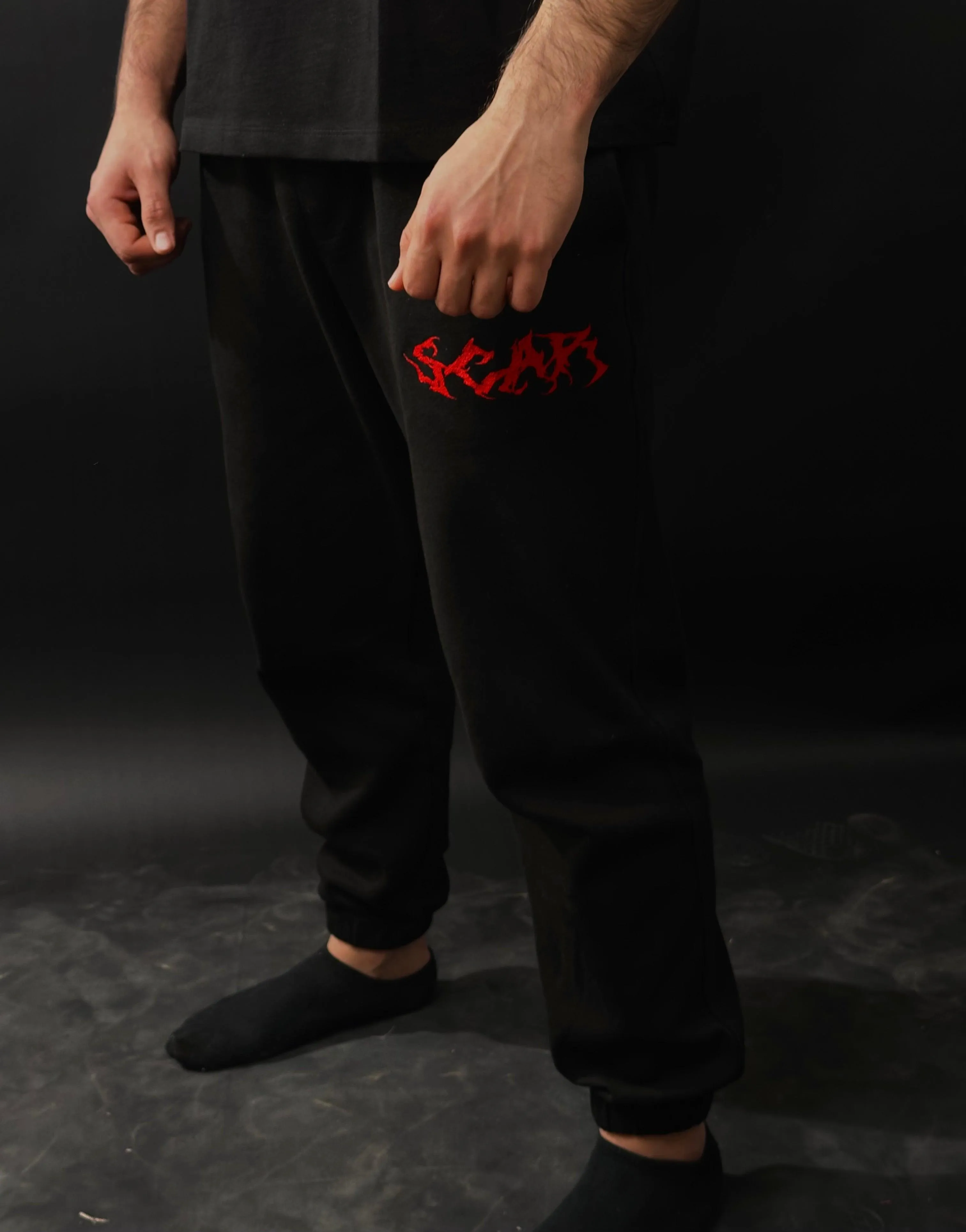 RED & BLACK SWEATPANTS