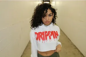 Red Drippin | White Hoodie