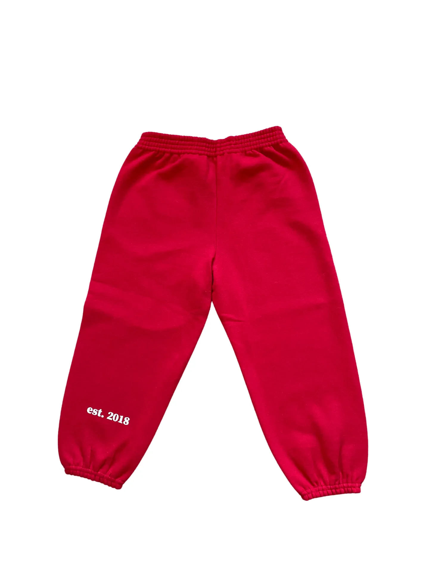 RED "EST. 2018" SWEATPANTS