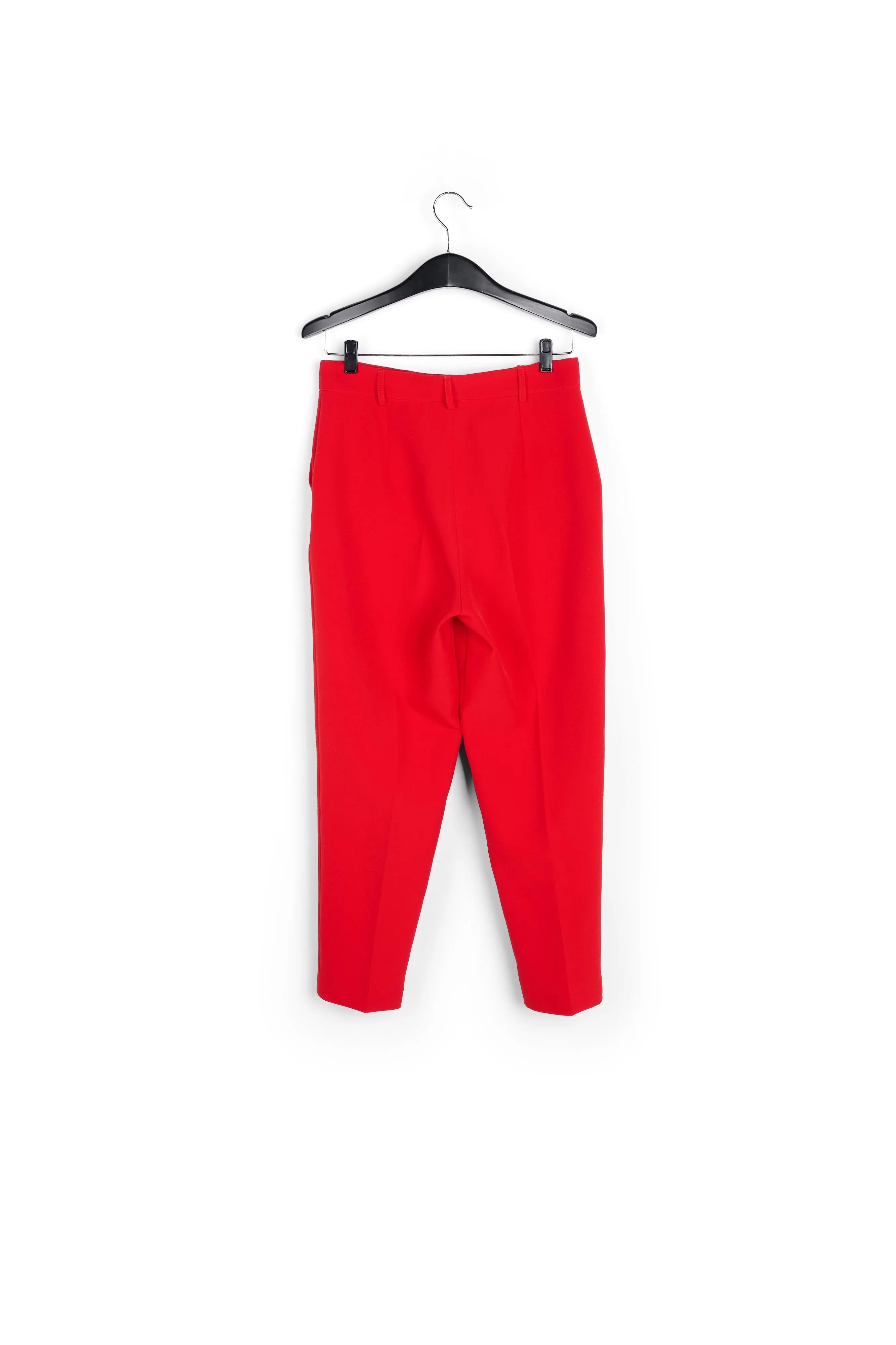 Red tapered pants