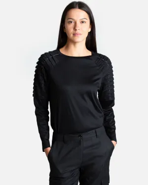 Rei Pleated Raglan Top