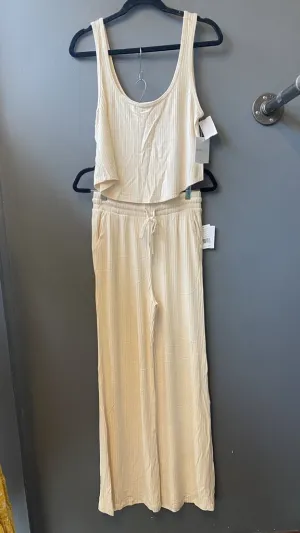 Ribbed Tank   Wide Leg Pants Set