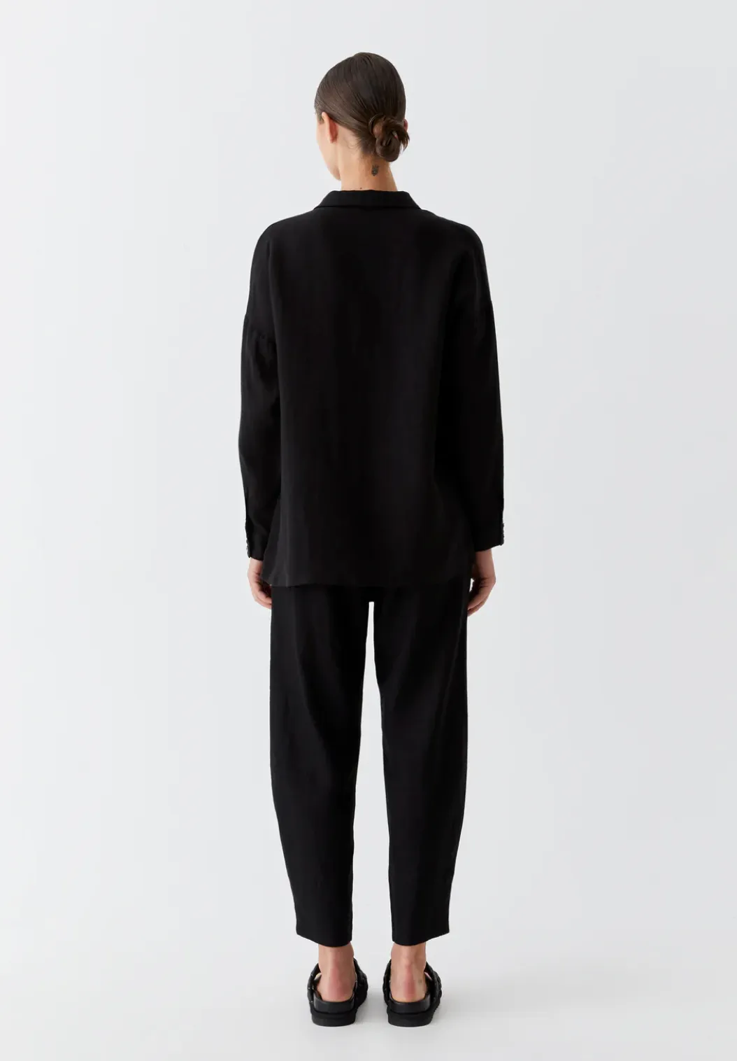 Rocco Linen Pants - Black