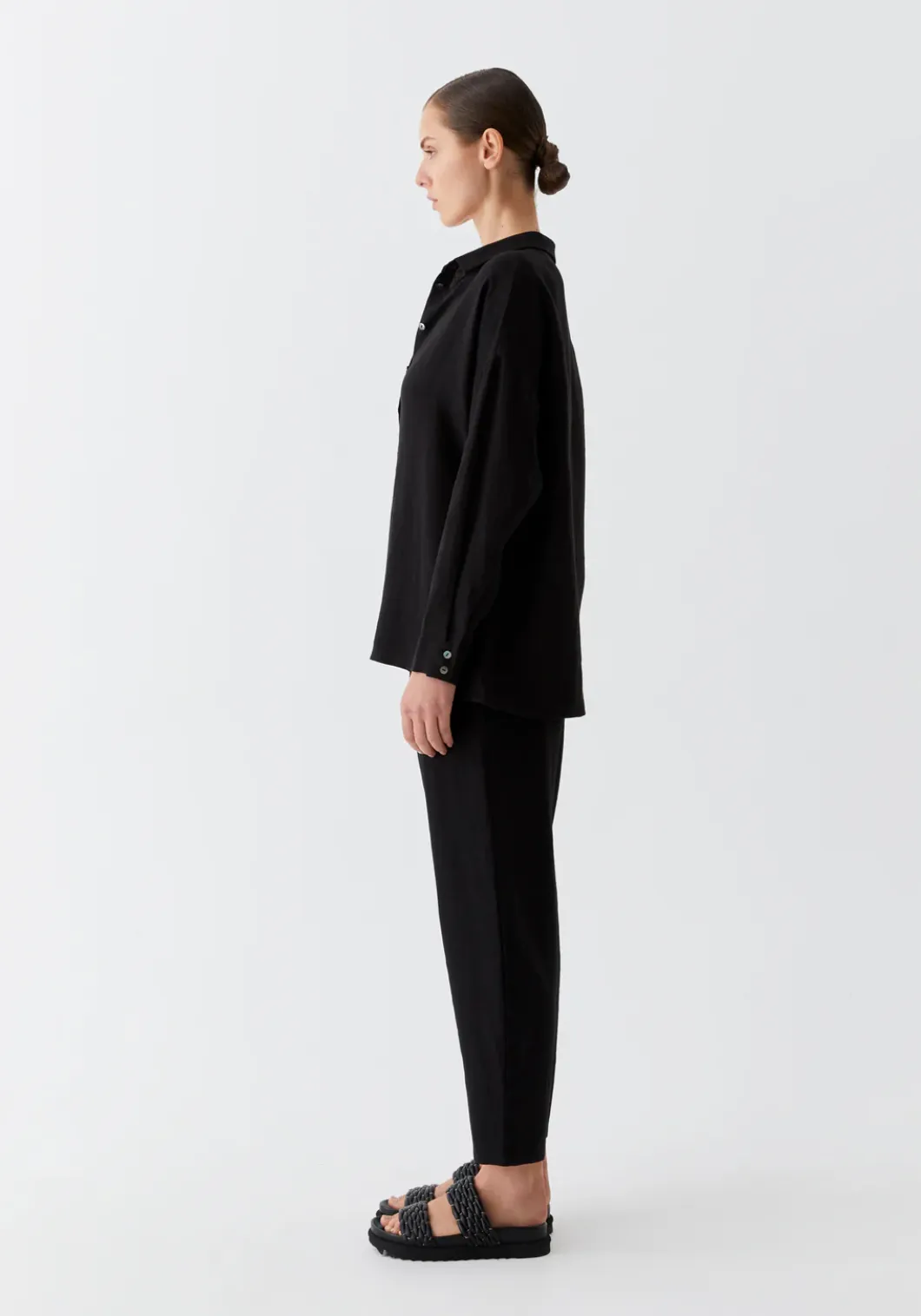 Rocco Linen Pants - Black