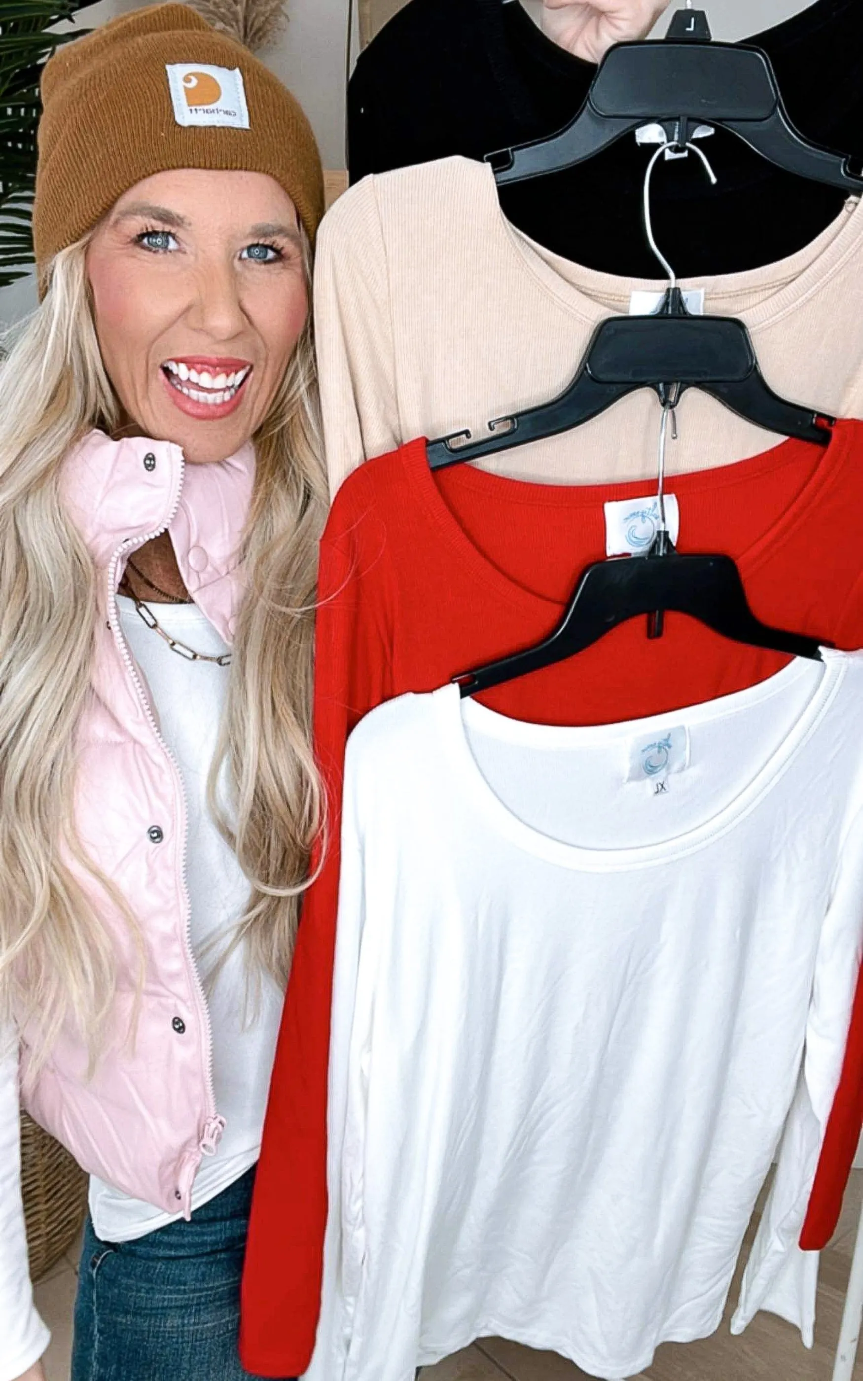 SALTY WAVE Hold Tight Long Sleeve Tops- Basics**DEAL-FINAL SALE