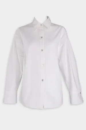 Sculpted Long Sleeve Shirt in Optic White