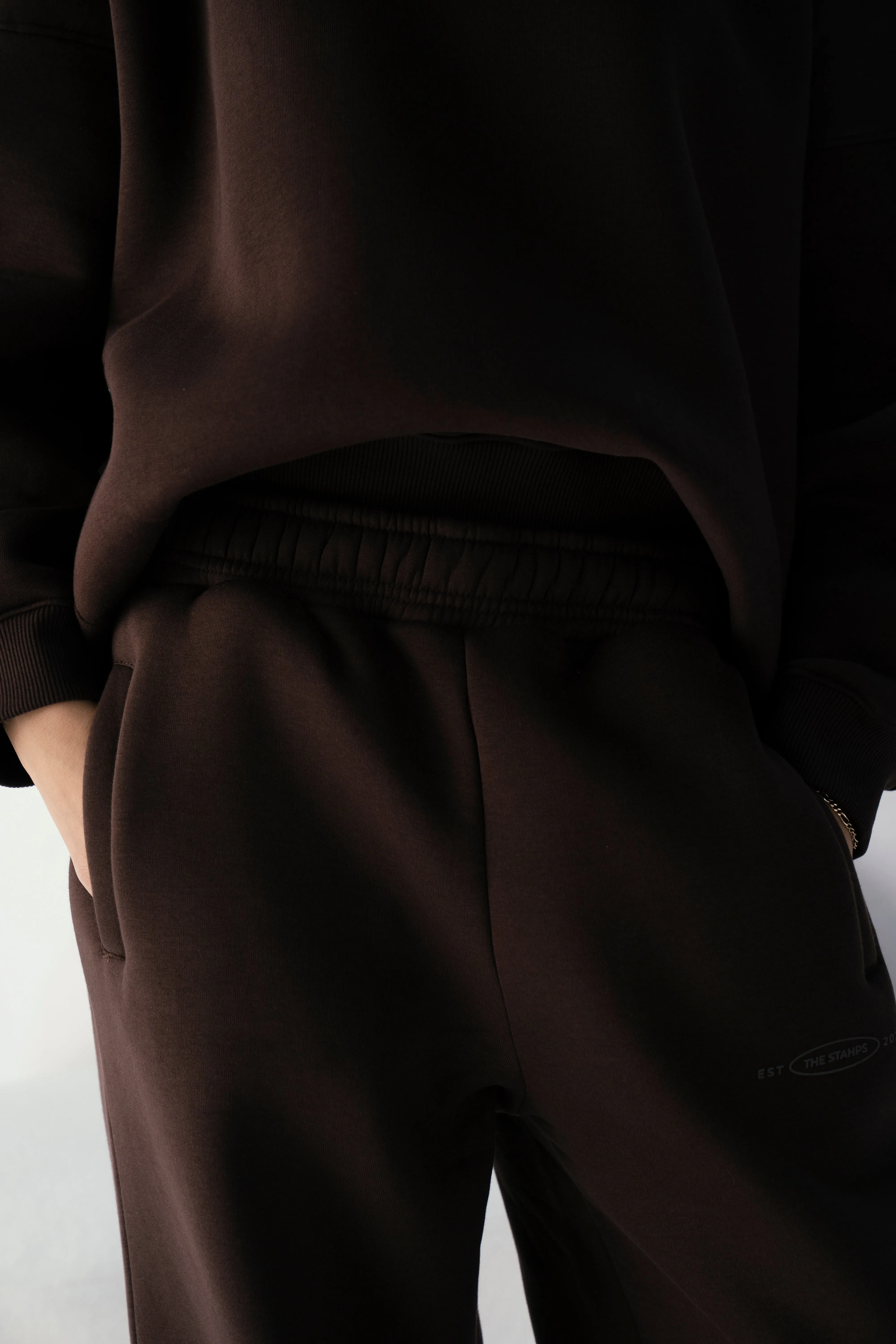 Sepia Brown Oversized Sweatpants