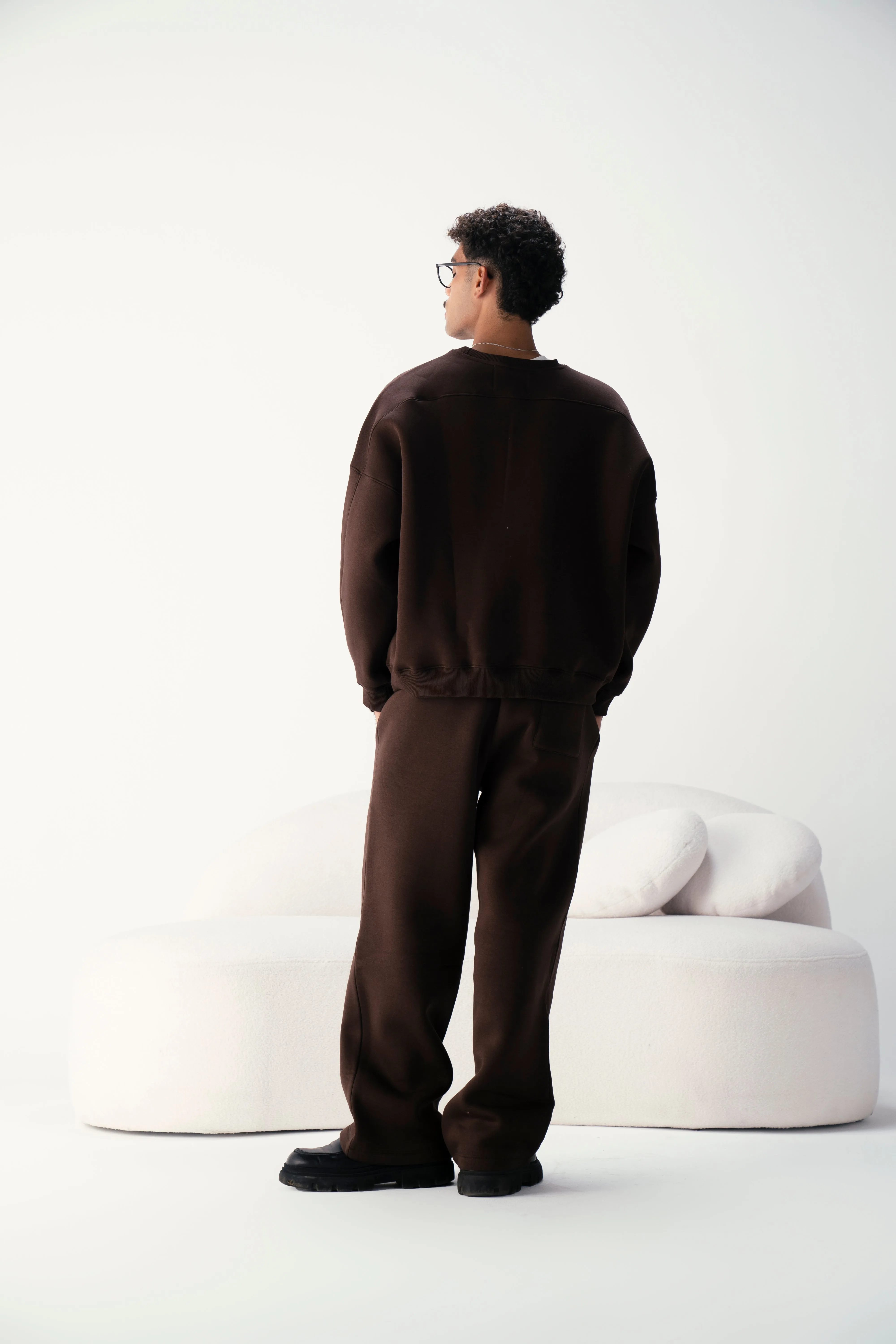 Sepia Brown Oversized Sweatpants