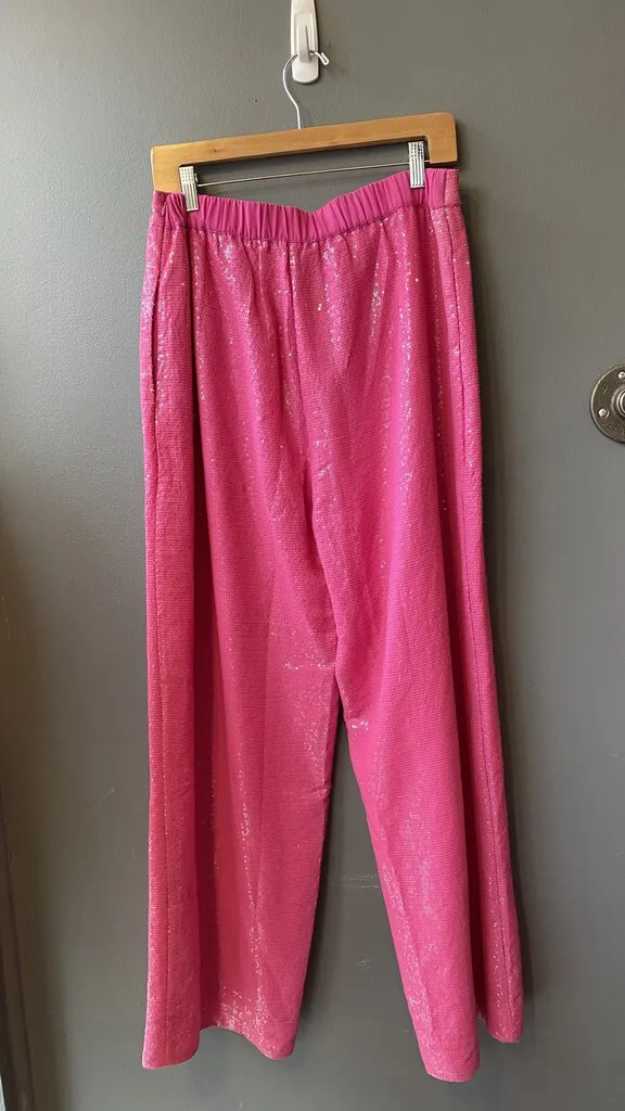 Sequin Wide Leg Pants