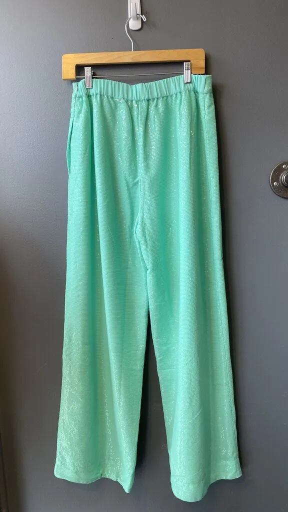 Sequin Wide Leg Pants