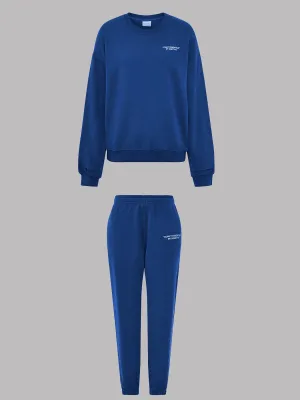 SET - ESSENTIALS - SWEATSHIRT AND SWEATPANTS • CLASSIC BLUE