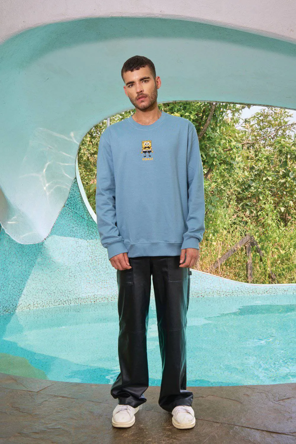 Shaken SpongeBob Oversized Sweatshirt