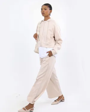 Soft Touch Pintuck Wide Leg Pants