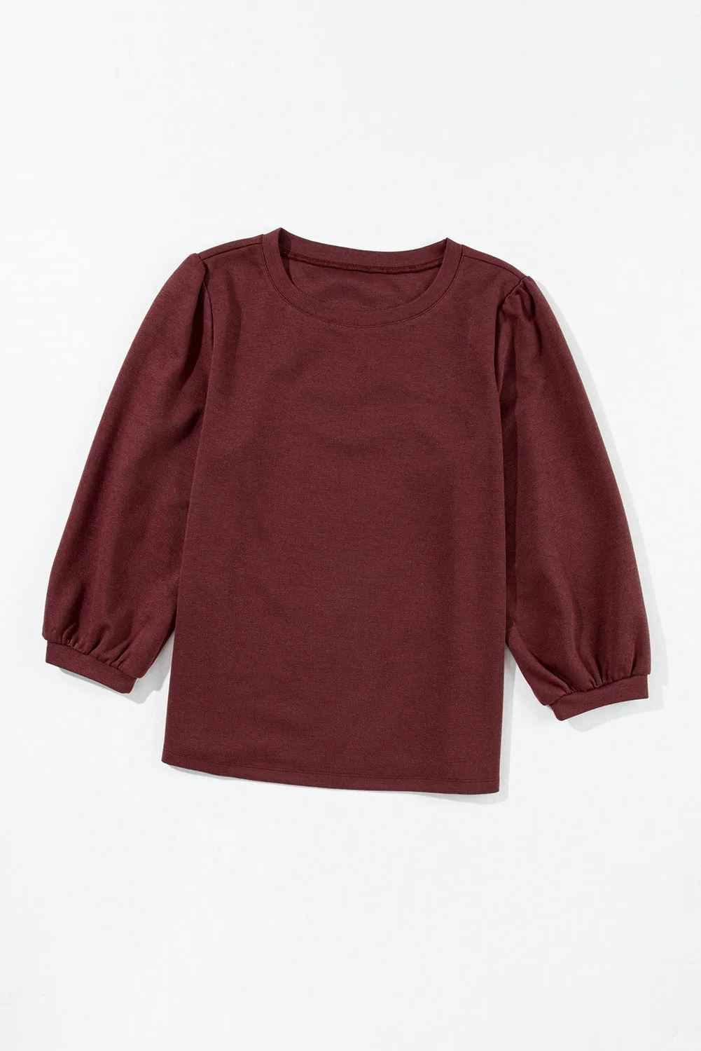 Solid Color 3/4 Sleeve Top