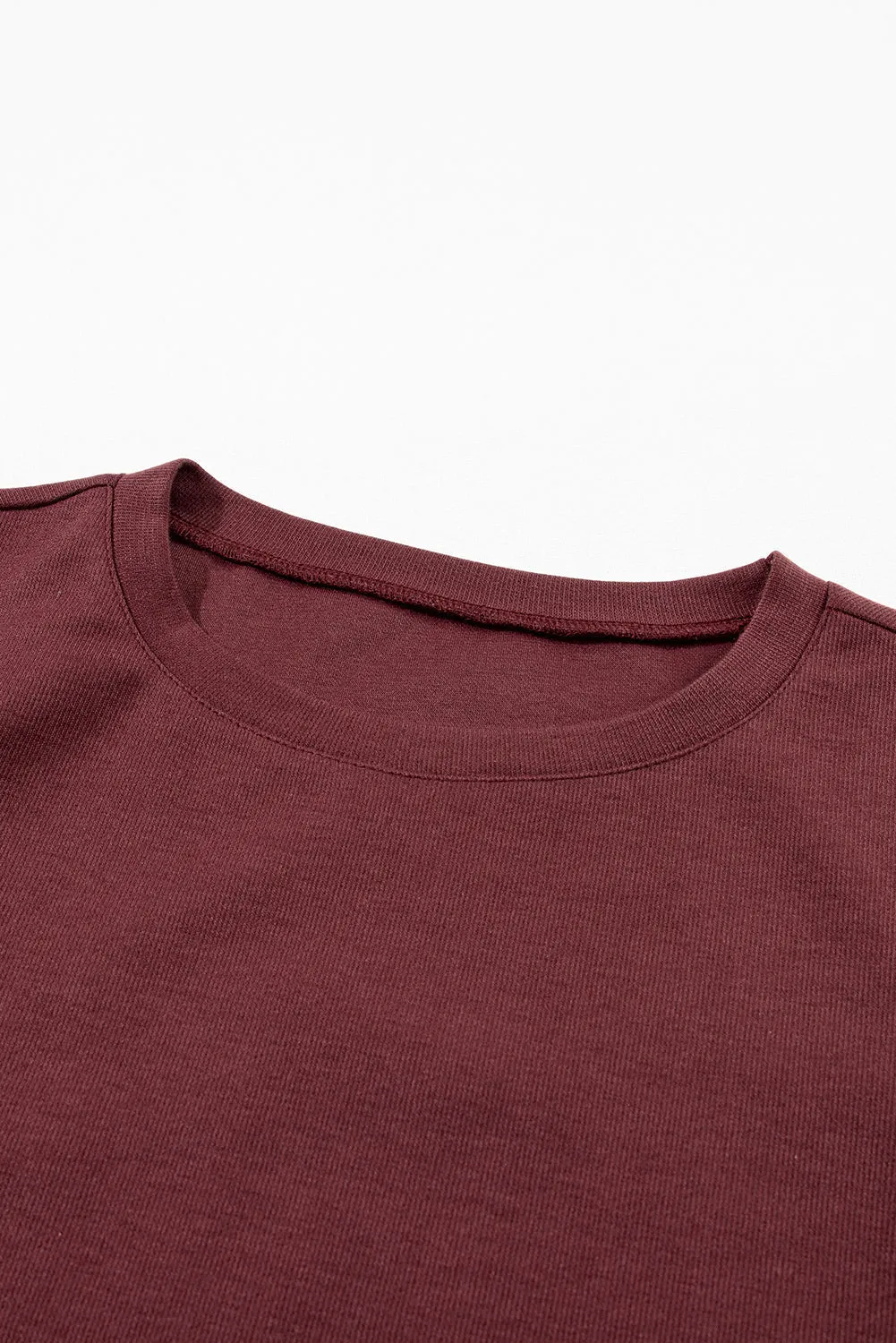 Solid Color 3/4 Sleeve Top