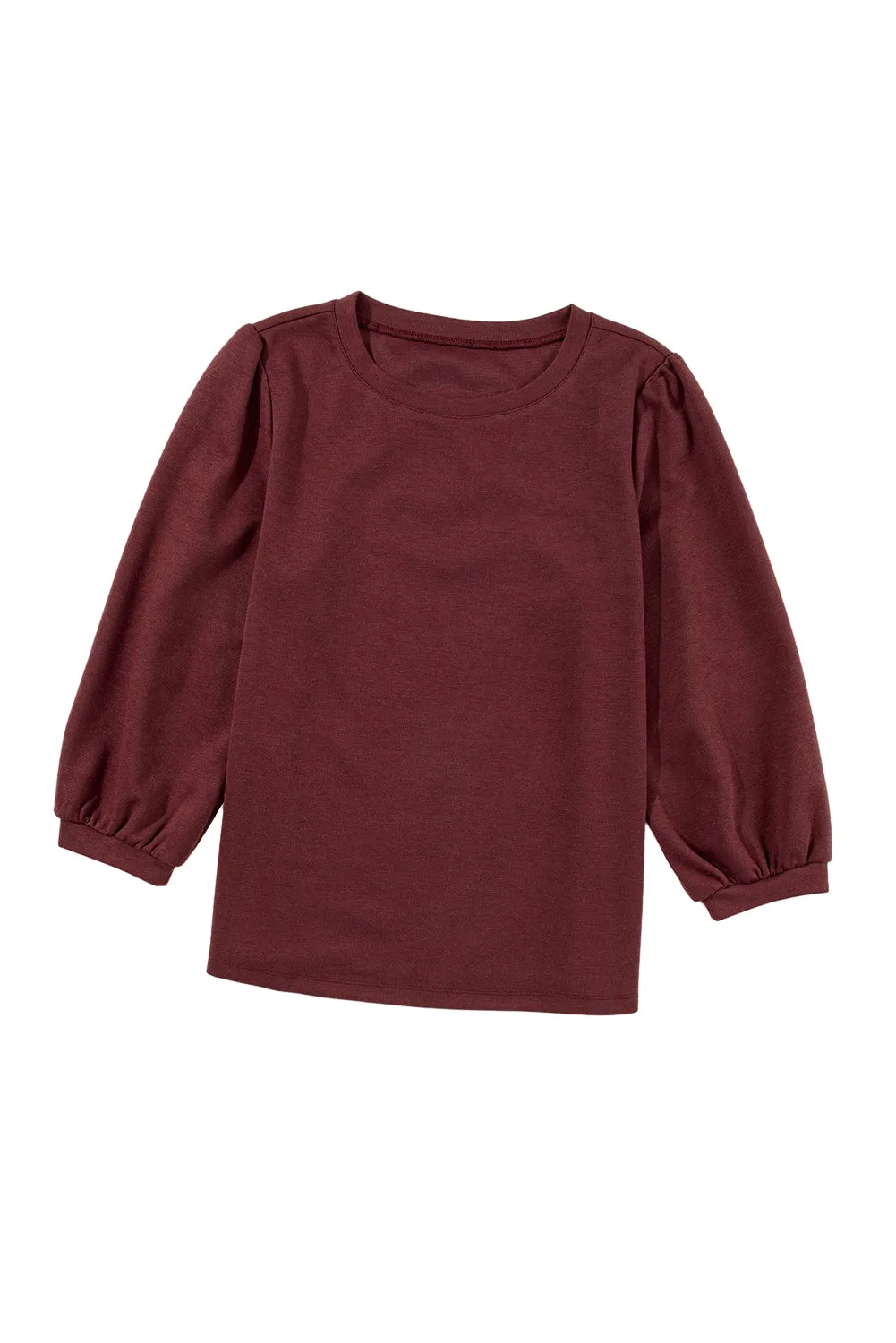 Solid Color 3/4 Sleeve Top