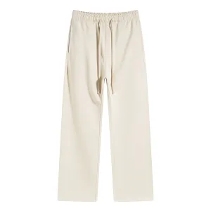 Solid Color Open Bottom Sweatpants