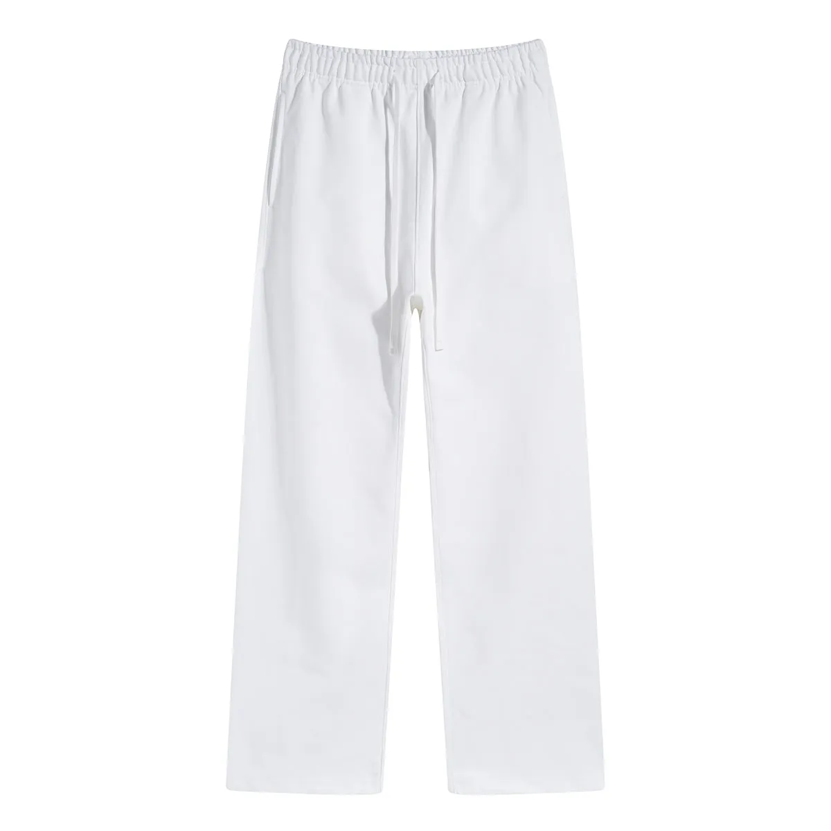 Solid Color Open Bottom Sweatpants