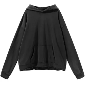 Solid Color Washed Hoodie