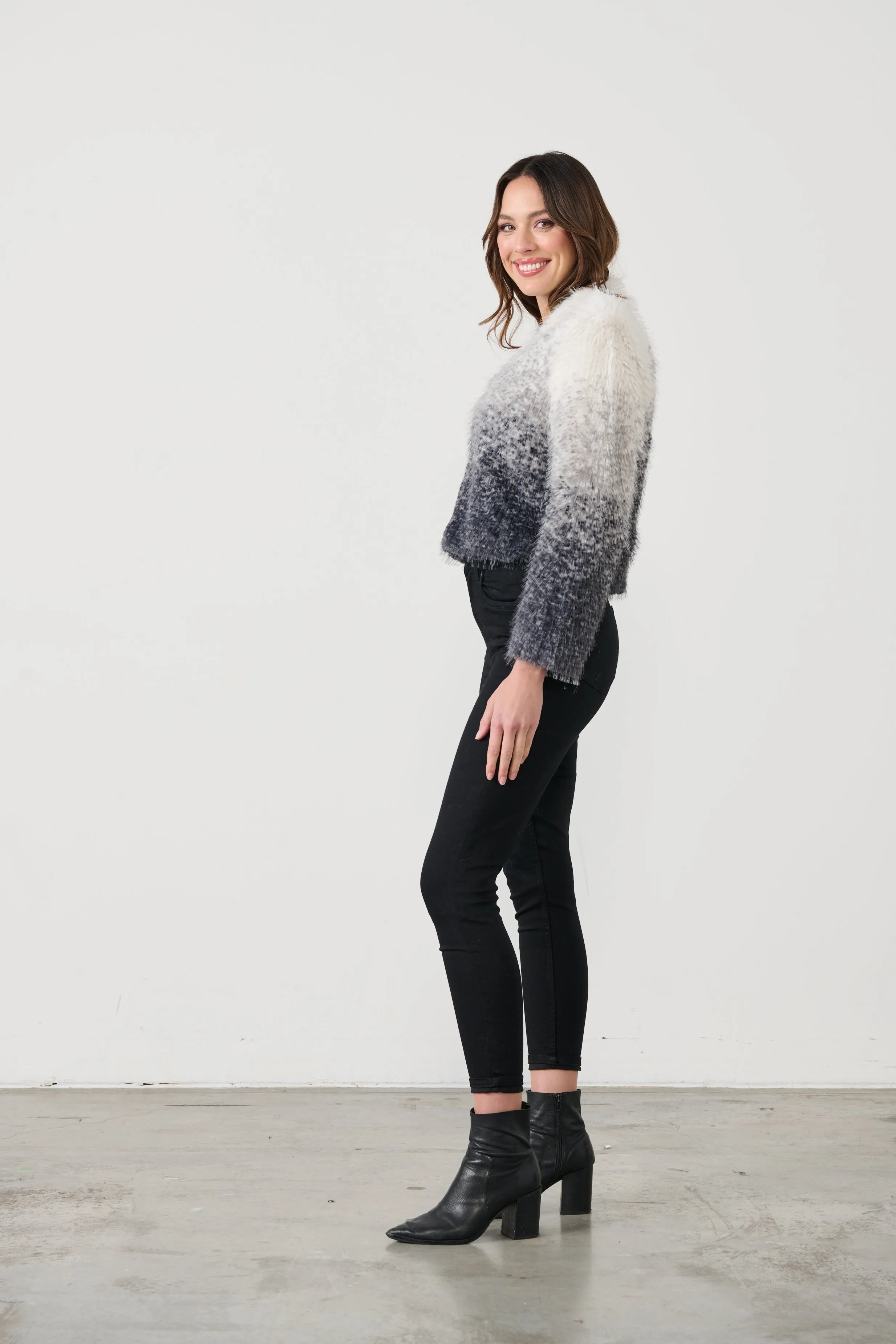 Speckled Gradient Jacket