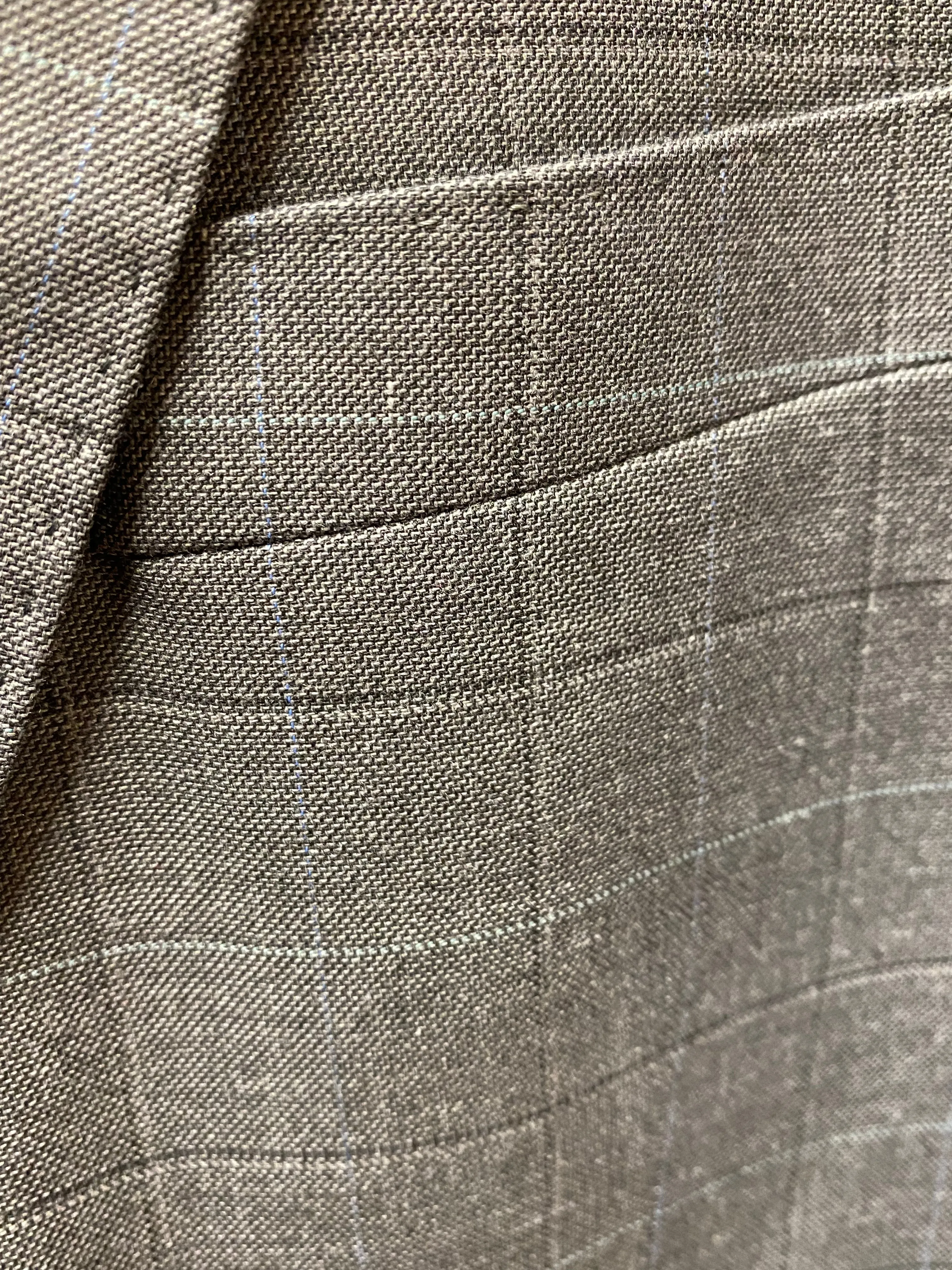 Studio Ferera Slim Fit Grey  Checkered 2-Piece Suit 46S