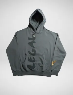SUPER HEAVY 16 OZ. OVER-SIZED HOODED PULLOVER & Sweatpants Combo ( Design 7 )