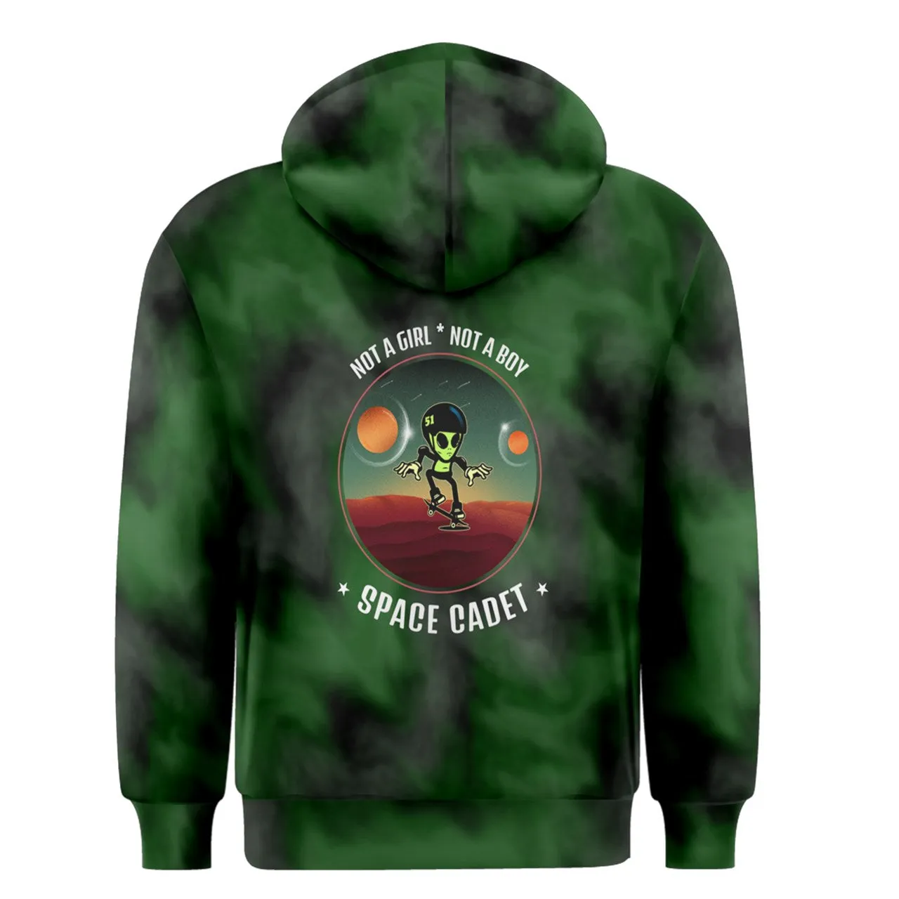 Swampfog Tie Dye Space Cadet Zipper Hoodie