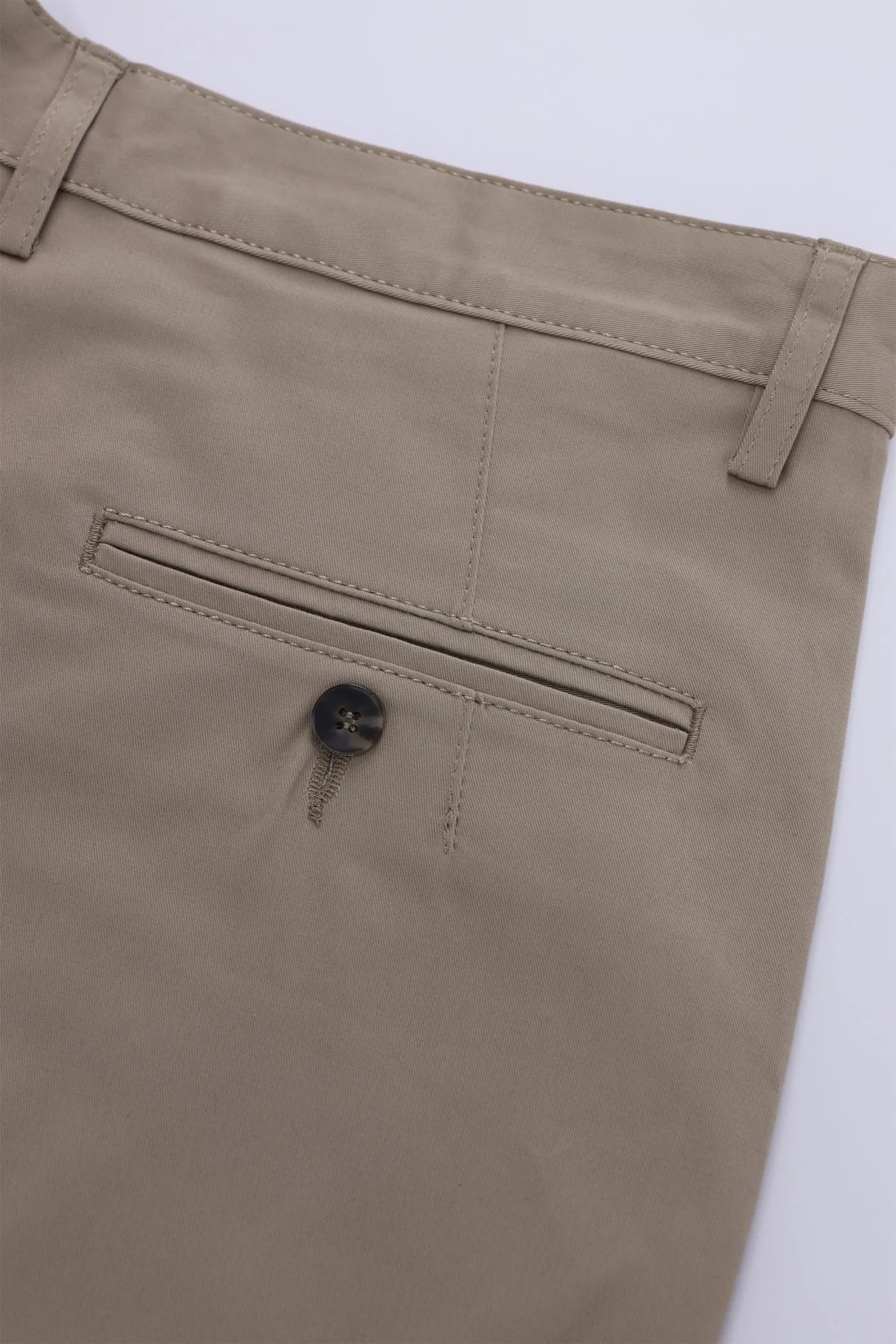 TAN BROWN TAPPERED FIT PANTS