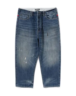 Tapered Denim Pants