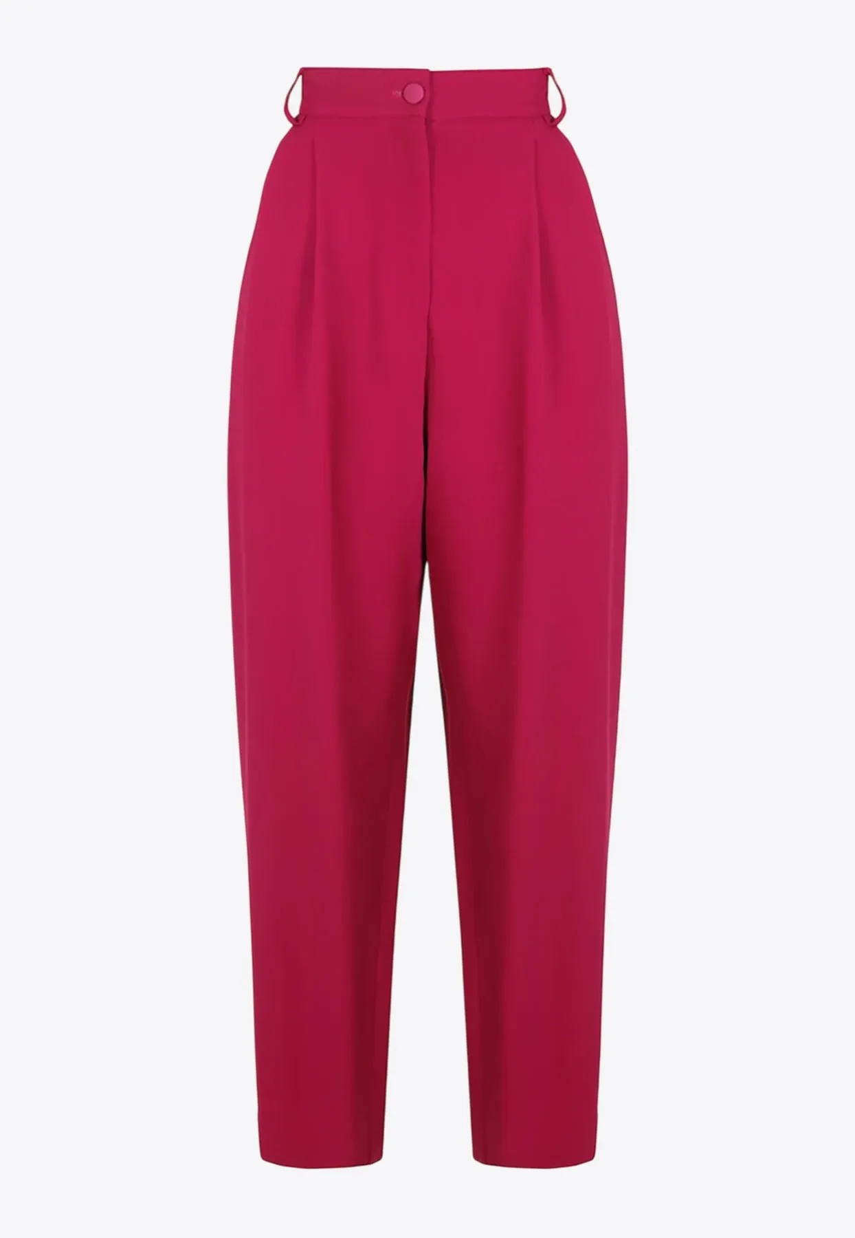 Tapered-Leg Tailored Pants