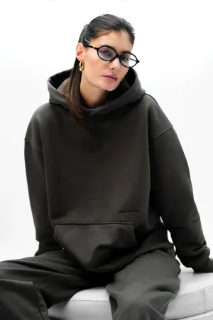 Taupe Wear A Hug Oversized Hoodie