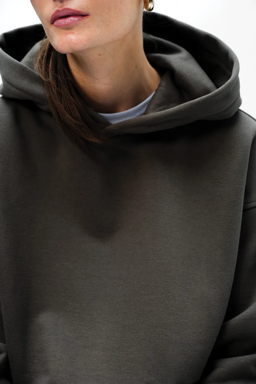 Taupe Wear A Hug Oversized Hoodie