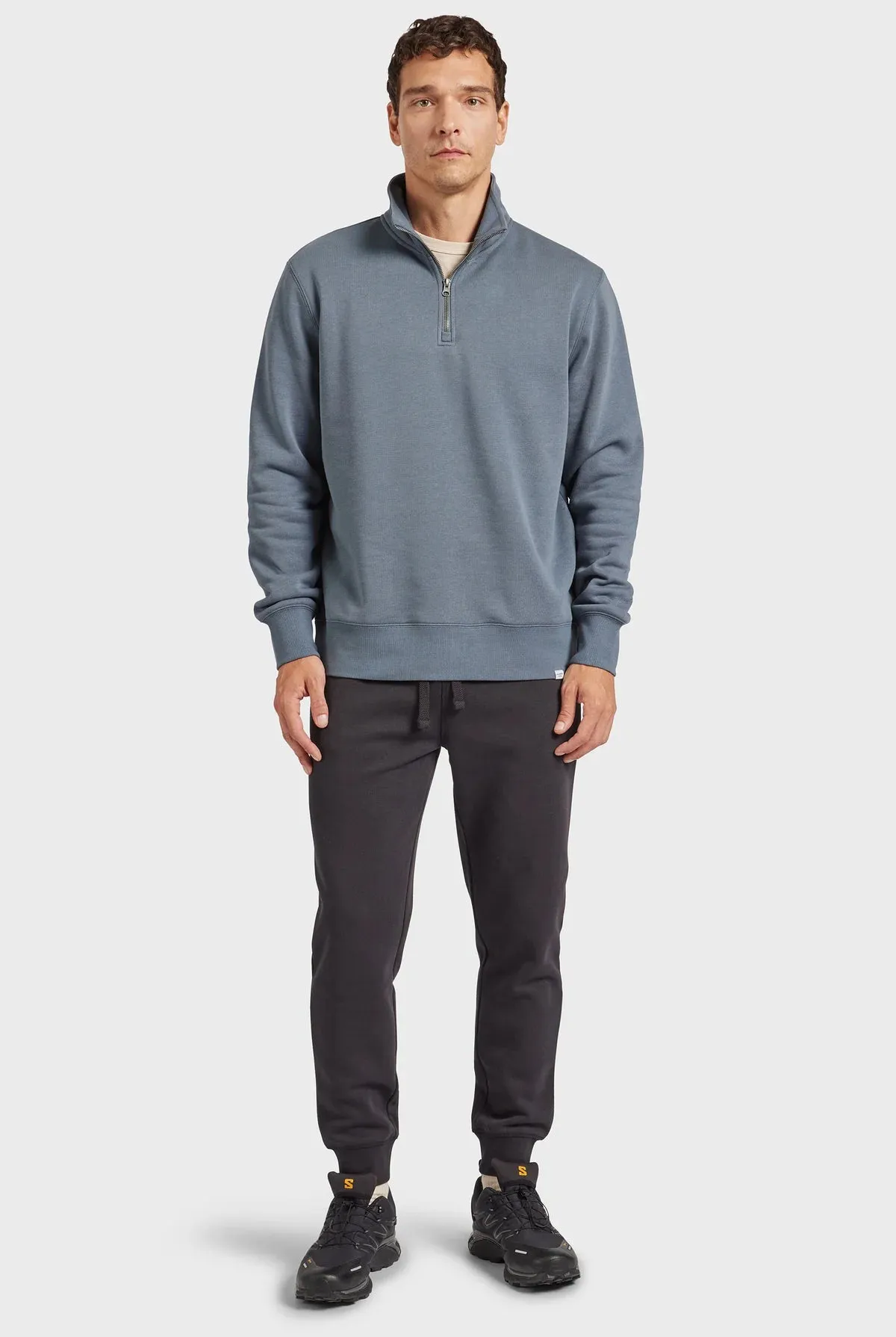 The Academy Brand, Academy 1/2 Zip Sweat | Shadow Blue