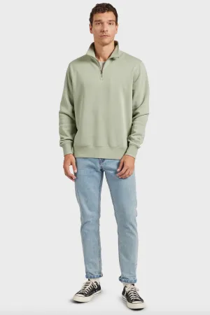 The Academy Brand, Academy 1/2 Zip Sweat | Silver Green