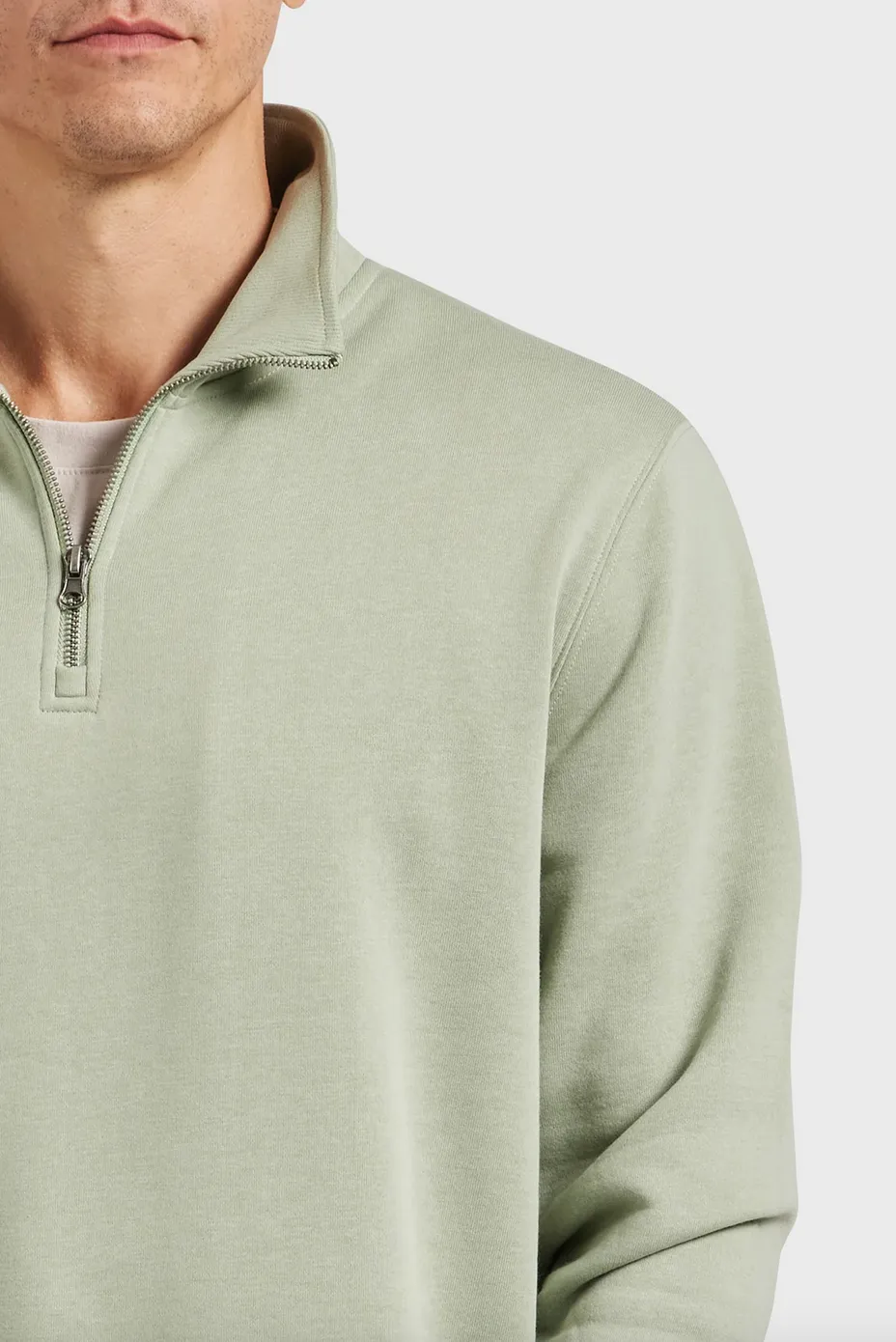 The Academy Brand, Academy 1/2 Zip Sweat | Silver Green