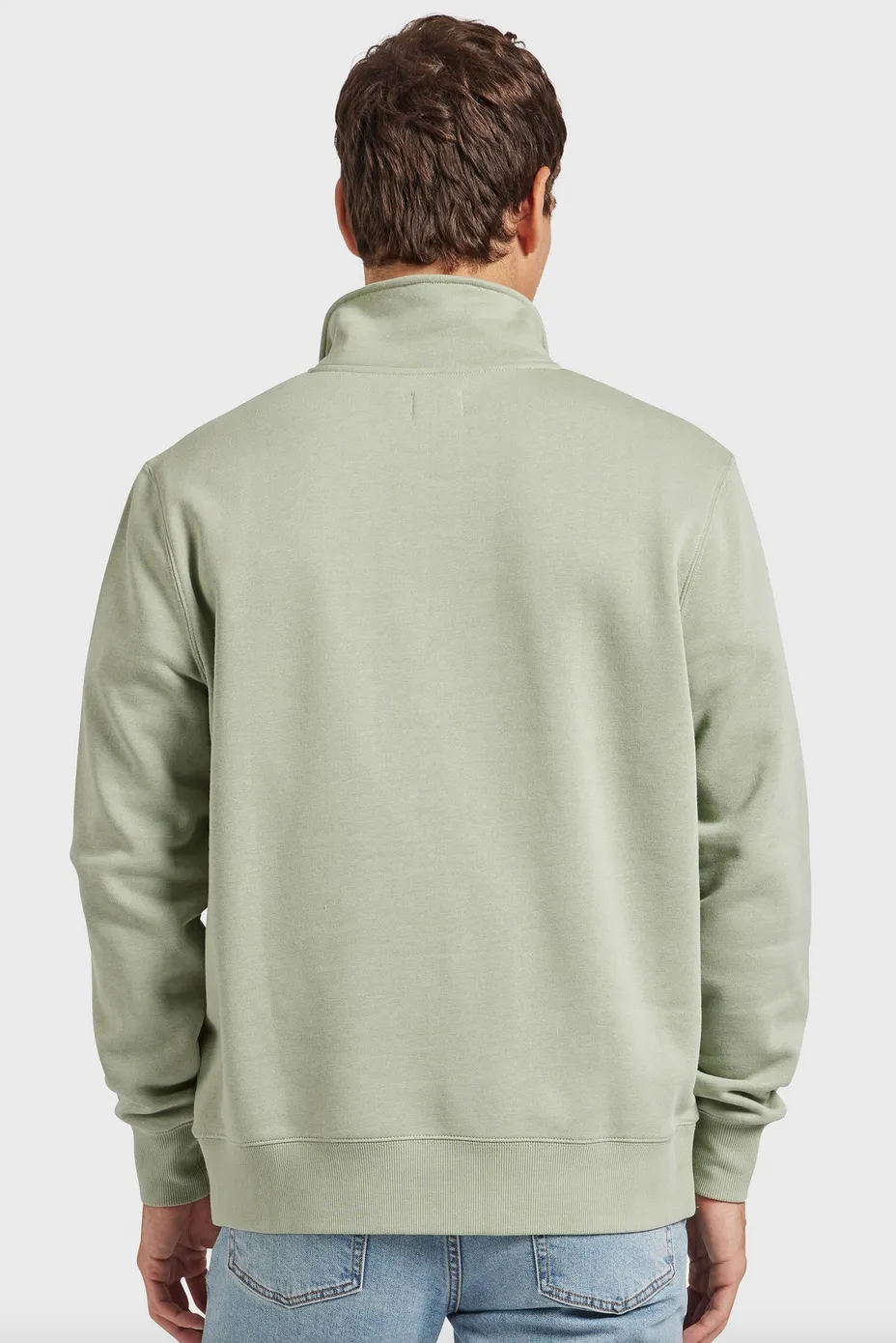 The Academy Brand, Academy 1/2 Zip Sweat | Silver Green