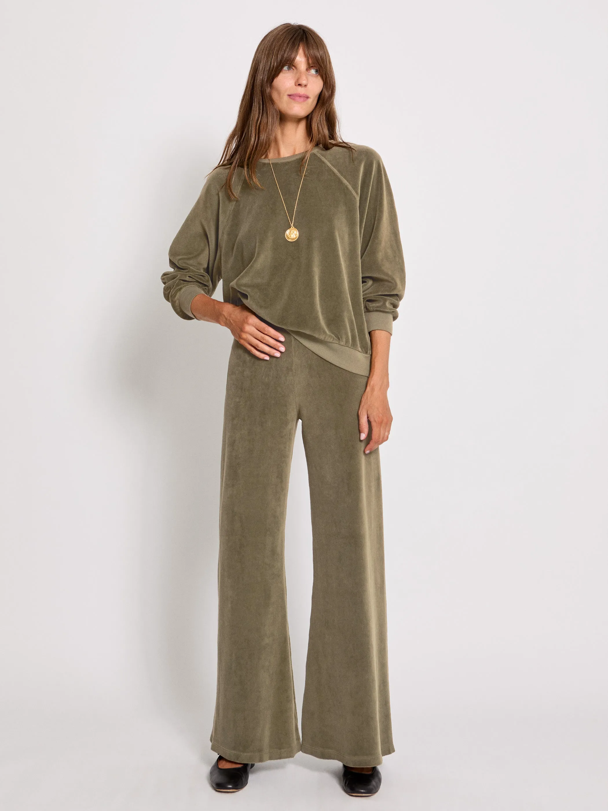 The Zephyra Flare Pants in Velour