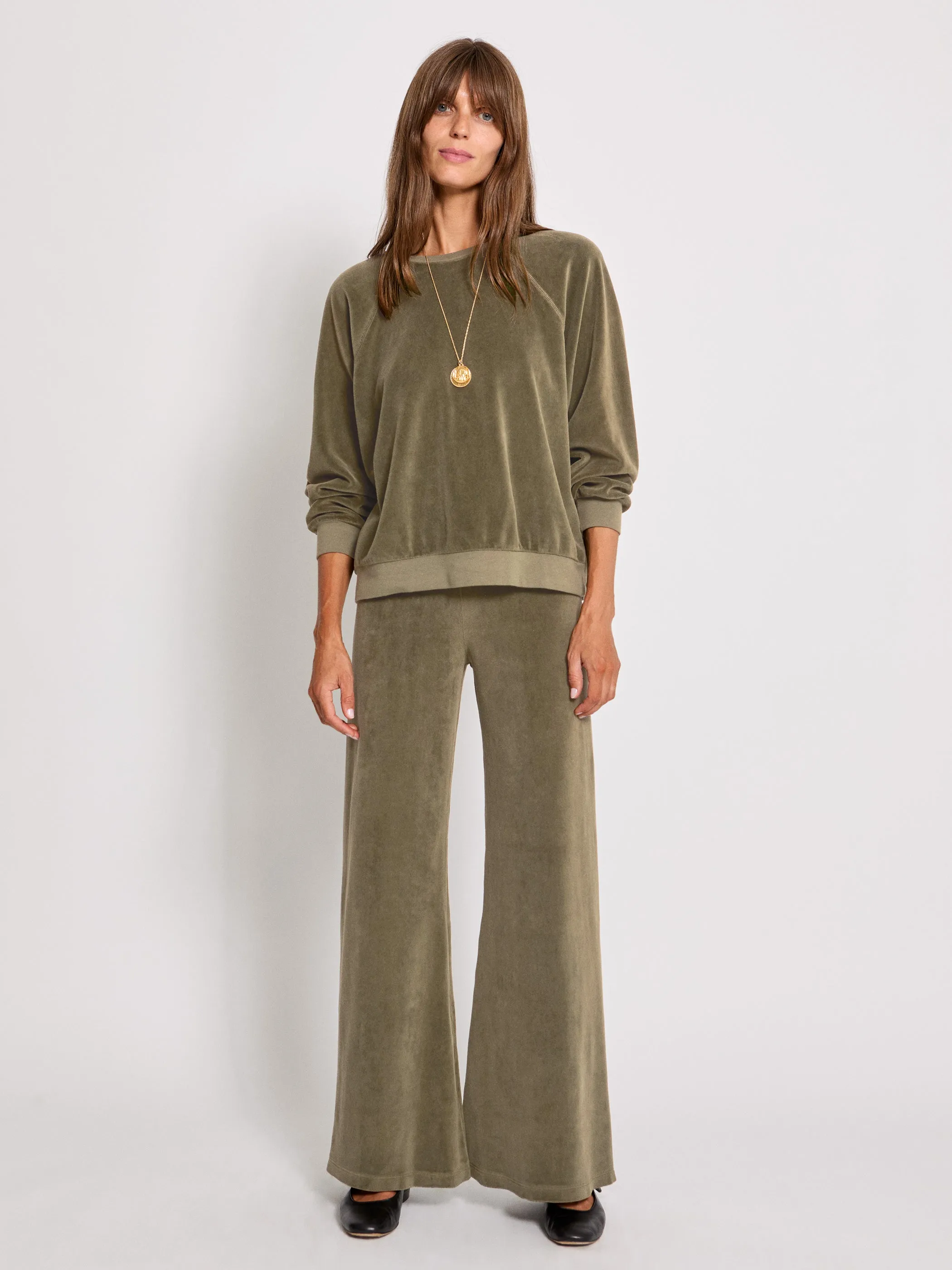 The Zephyra Flare Pants in Velour