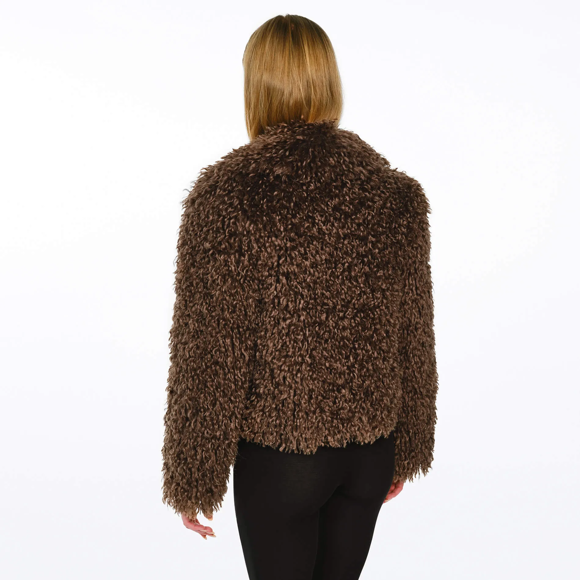 TIBETLAMM JACKE MOCCA