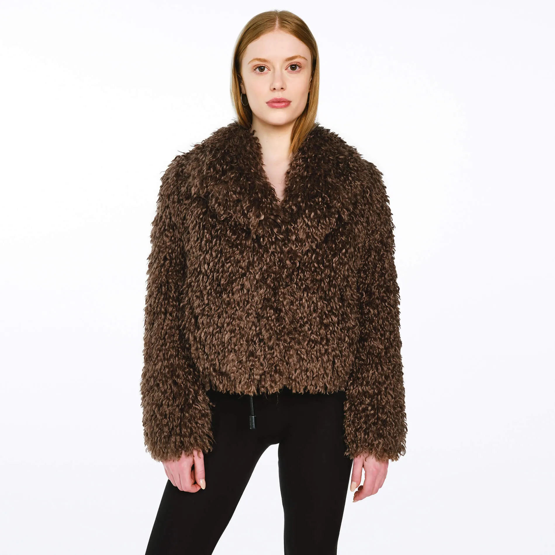 TIBETLAMM JACKE MOCCA
