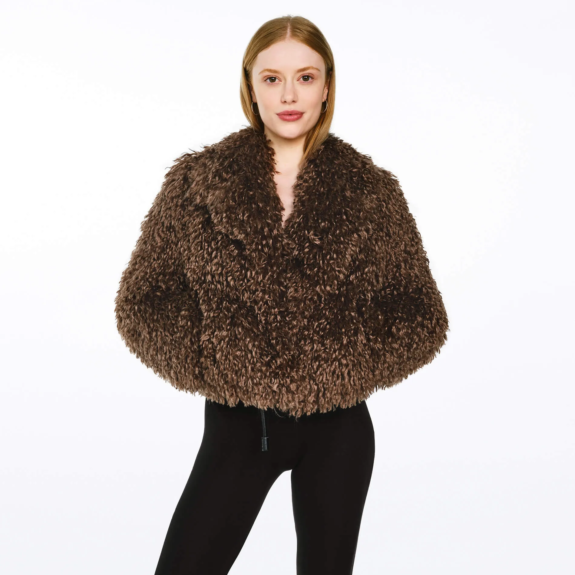 TIBETLAMM JACKE MOCCA