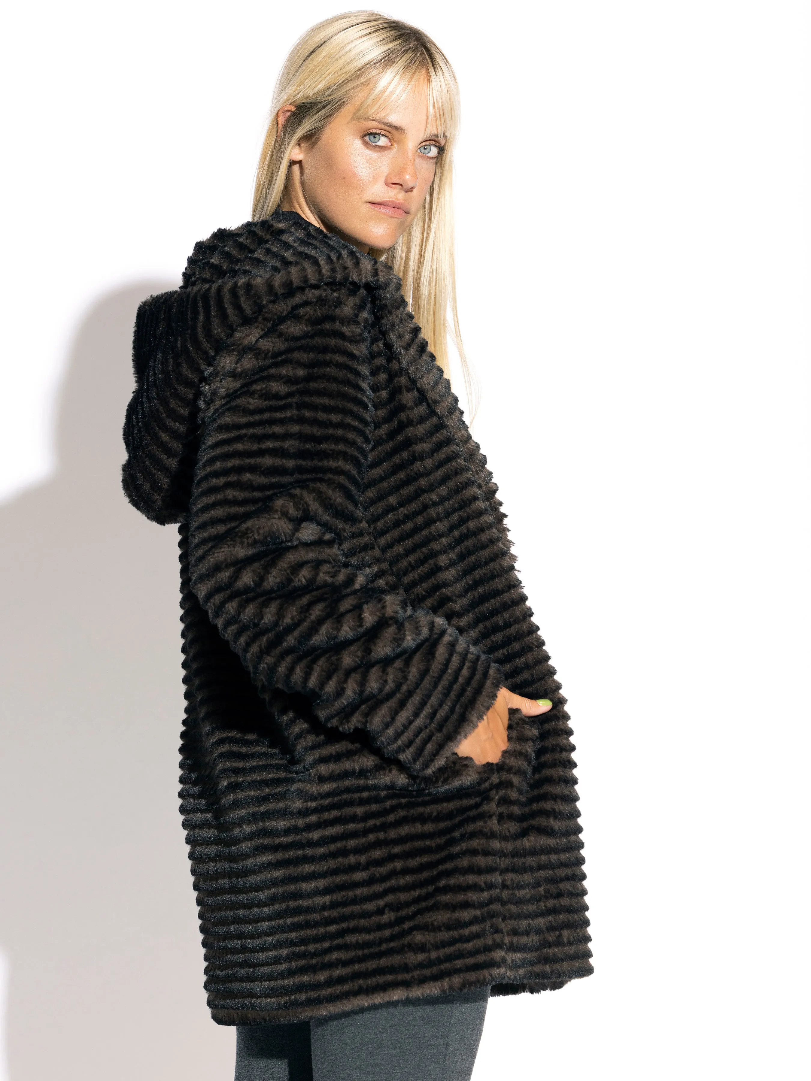 Tiffany Faux Fur Hooded Jacket