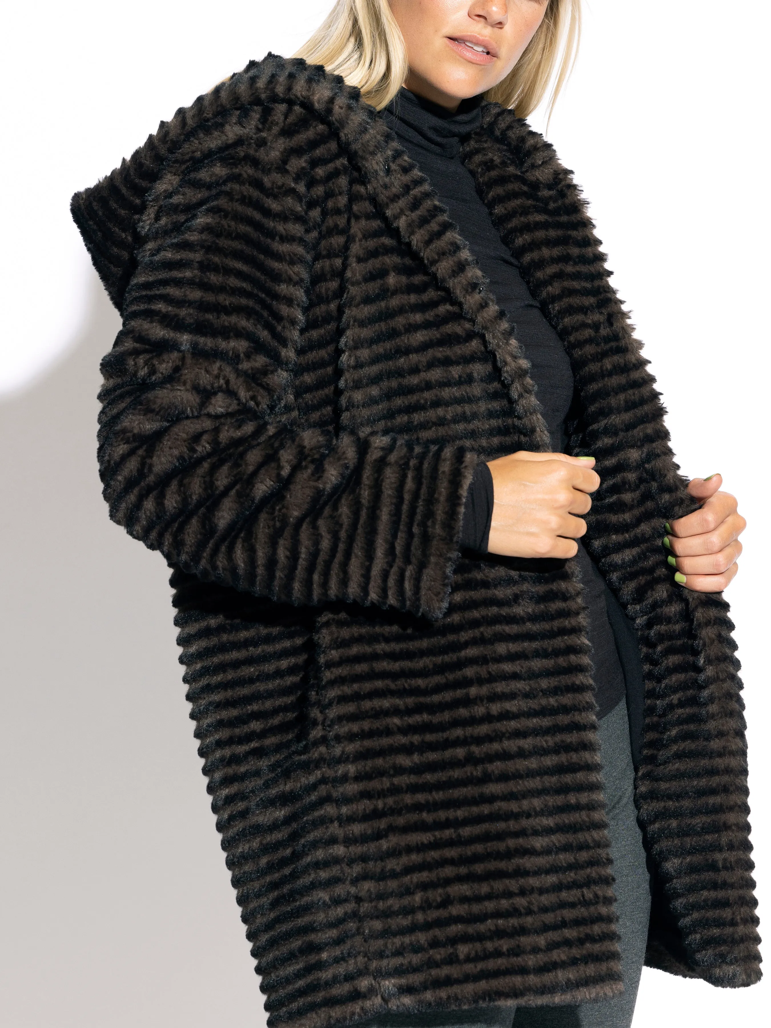 Tiffany Faux Fur Hooded Jacket