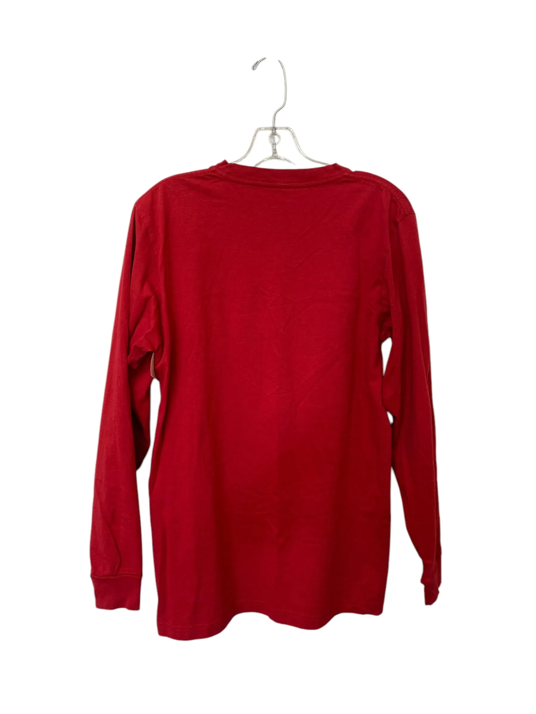 Top Long Sleeve By Clothes Mentor In Red, Size: M
