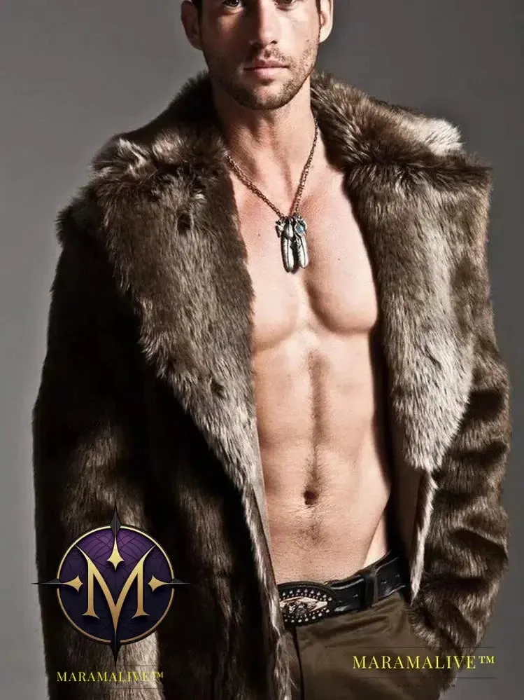 Trendy and Stylish Faux Fur Outerwear for Gentlemen